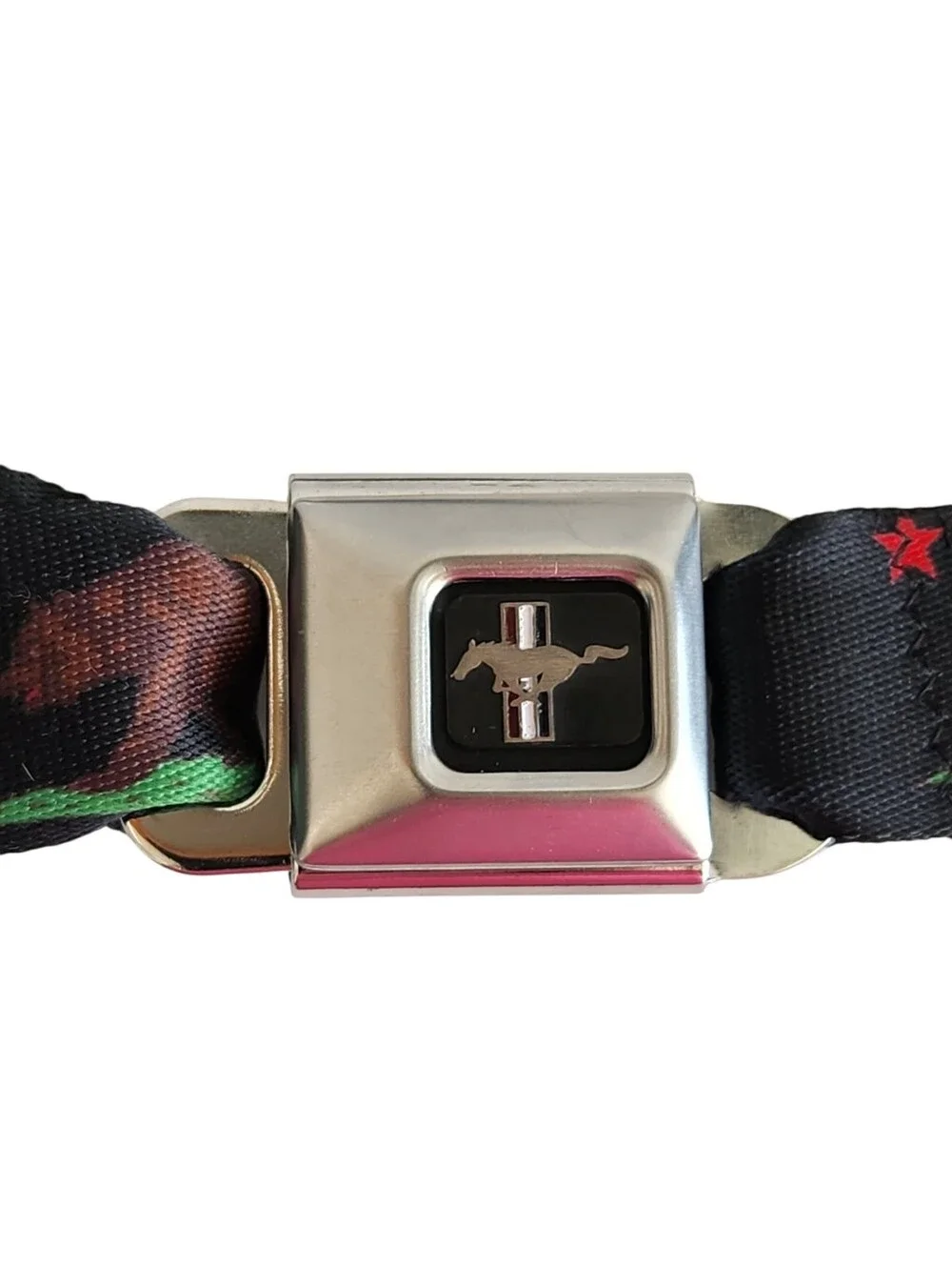 Buckle Down Ford Mustang Seatbelt Belt California Bear Adjustable 28